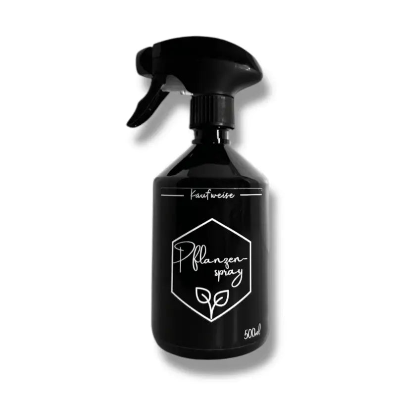 Schwarze Sprühflasche für Pflanzenpflege im 500 ml Premium Design