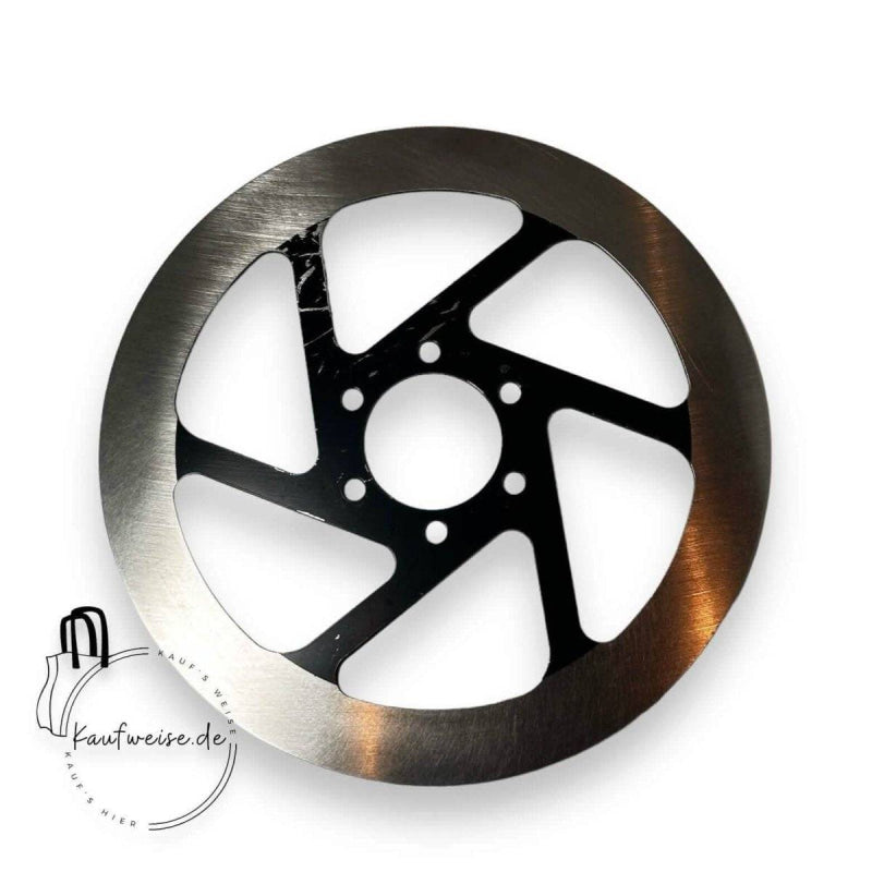 Silberne und schwarze Vanmoof Bremsscheibe 160mm für S3 und X3 Modelle