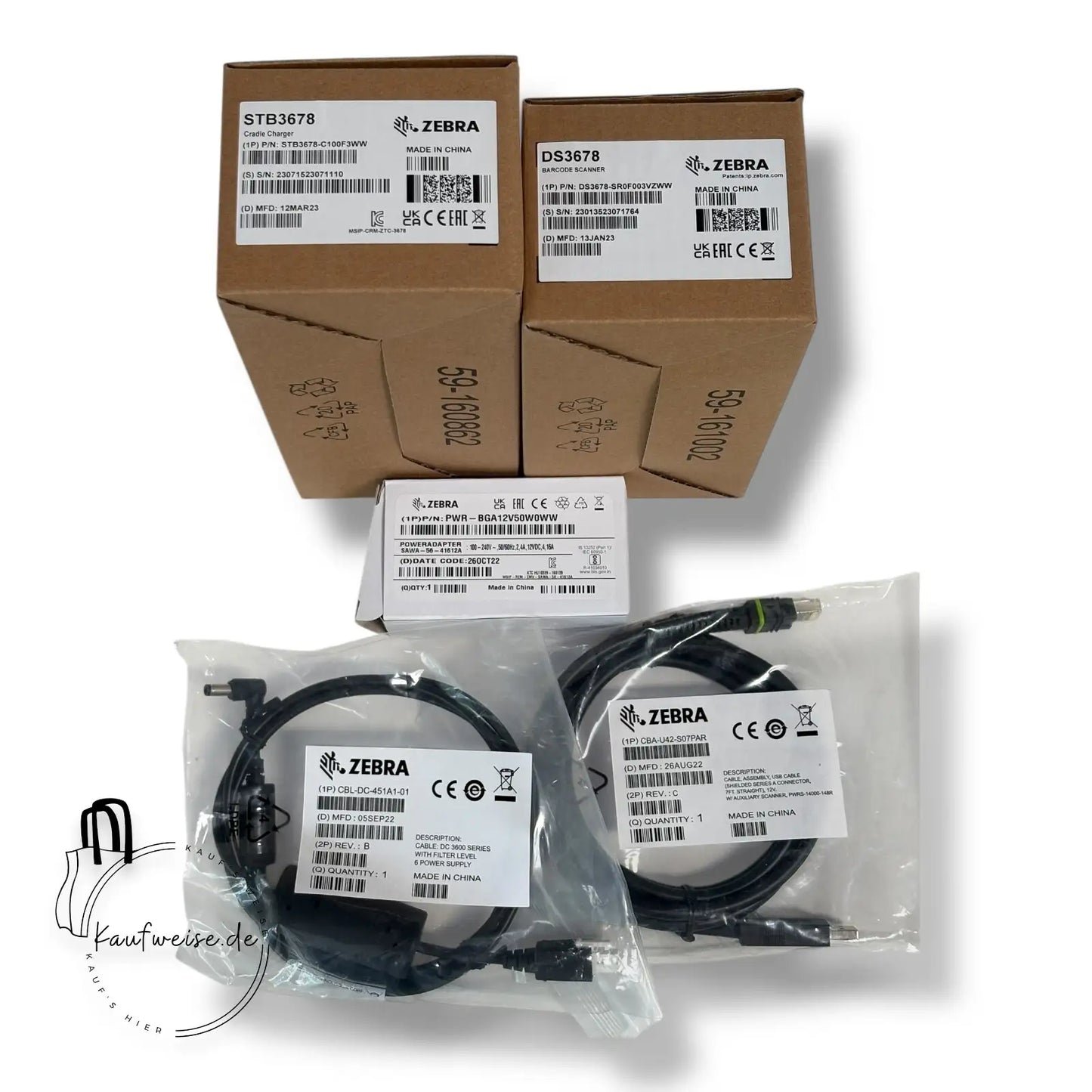 Zebra DS3678 Bluetooth-barcodescanner met oplaadstation