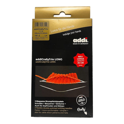 Addi CraSy Trio Long Stricknadeln 26cm für Socken und Strümpfe im Paket