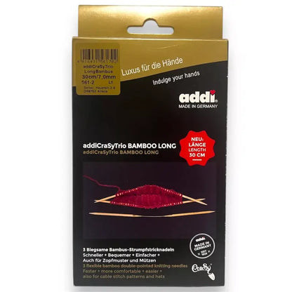 AddiCrasyTrio Bamboo Rundstricknadeln im neuen Verpackung 4-8mm Socken Stricken