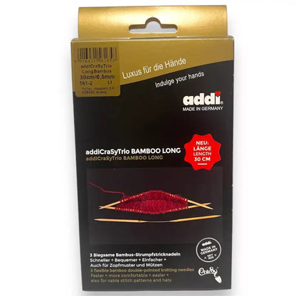 AddiCraSyTrio Bambus Stricknadeln im Paket für perfekte Sockenstrickprojekte
