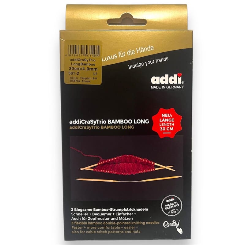 Addi Crasy Trio Socken Rundstricknadeln Bamboo Long Set in 4 bis 8mm, neu und einzigartig