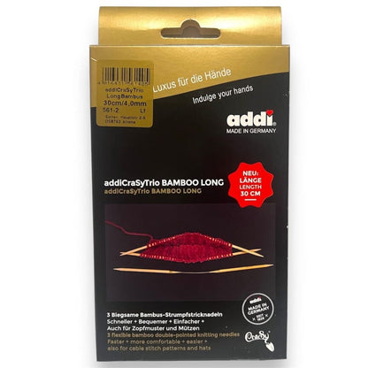 Addi Crasy Trio Socken Rundstricknadeln Bamboo Long Set in 4 bis 8mm, neu und einzigartig
