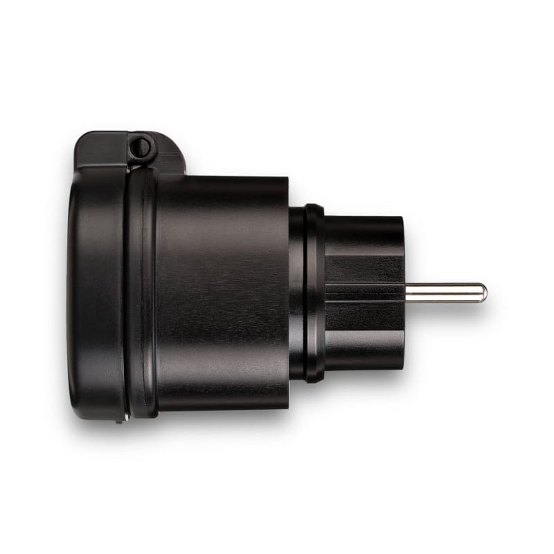 Schwarzer Elektrischer Stecker für BRENNENSTUHL Connect WIFI Outdoor WLAN-Steckdose