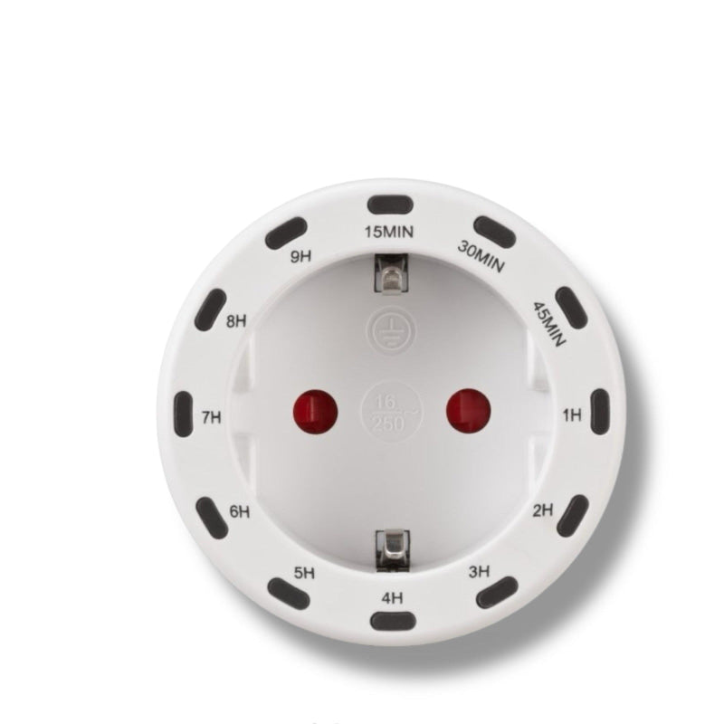 Runder weißer elektrischer Timerstecker für Brennenstuhl Digitaler Countdown DC2013