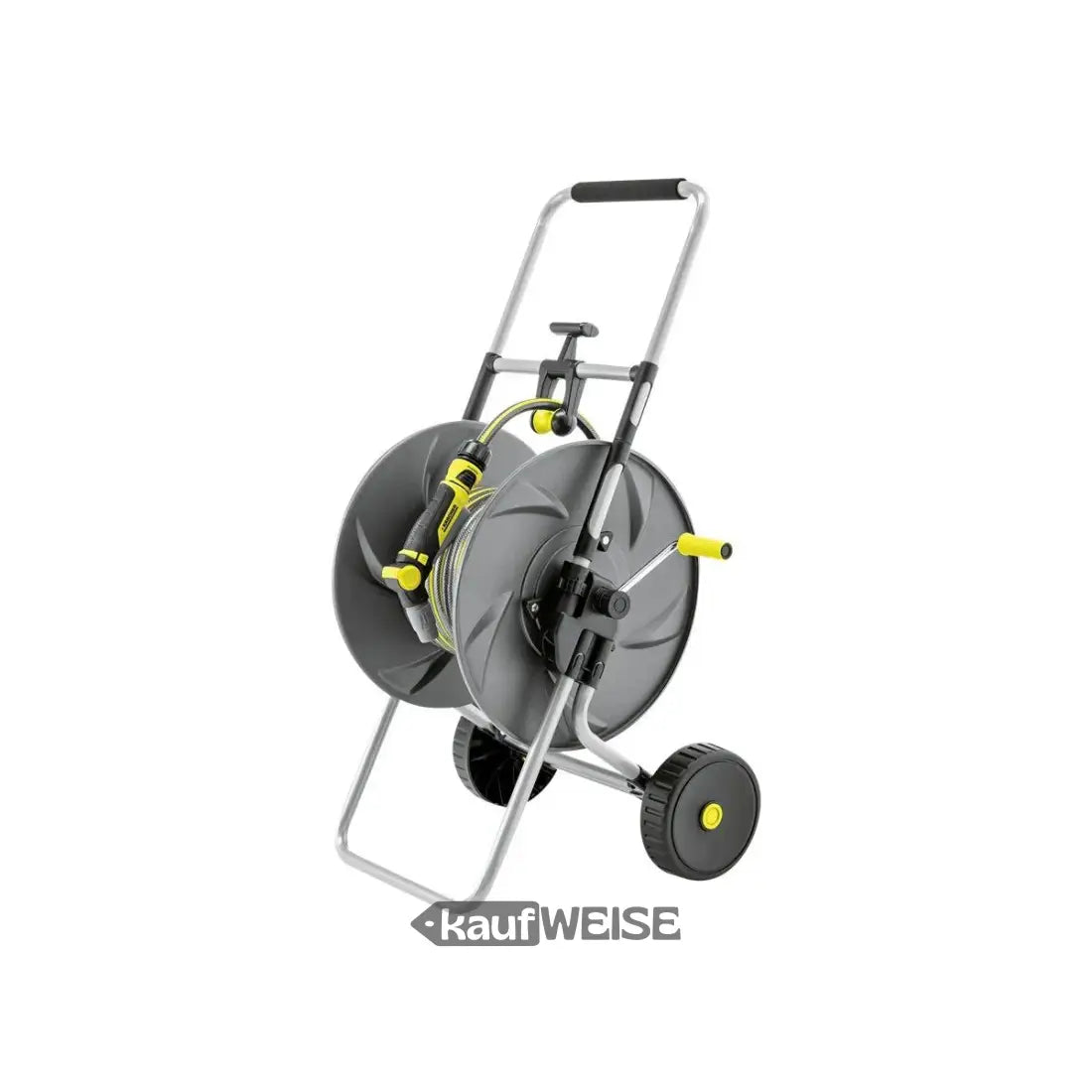 Mobiler Gartenschlauchwagen mit Kurbelgriff und Rädern für easy Gartenarbeit