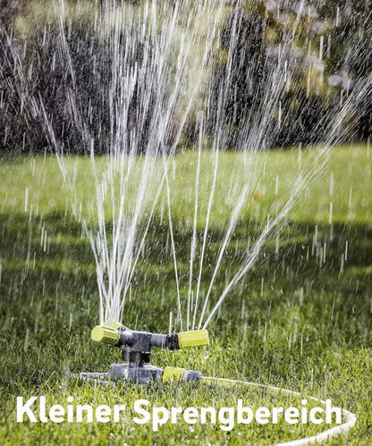 Drehbarer Rasensprenger für Garten mit Kunststoffgehäuse, ideal für 175 m² Fläche