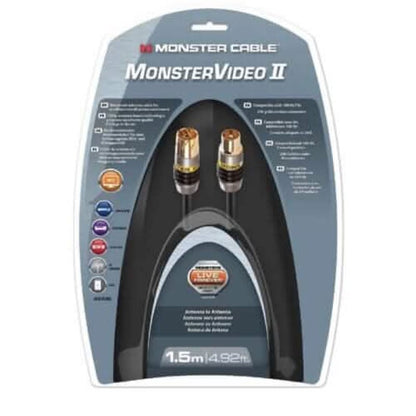 Monster Antennenkabel 1,5m dual abgeschirmt Antennenanschluss für UHD-TV