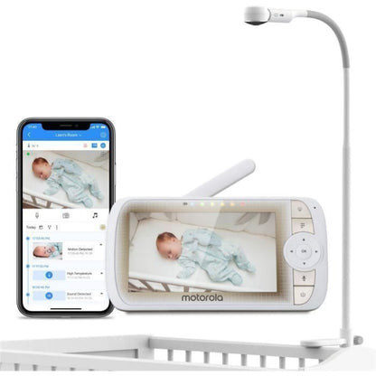 Motorola Baby VM65X Video-Babyphone mit Kamera, Farbdisplay und Smartphone-App