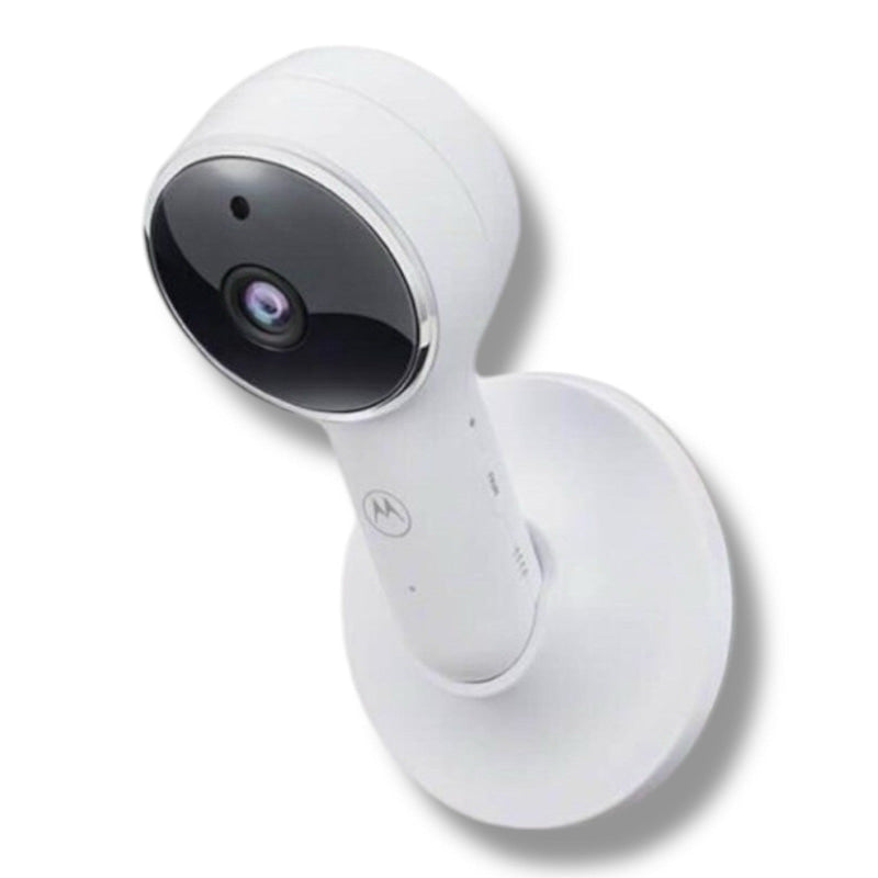 Weiße runde kabellose Sicherheitskamera für Motorola Baby VM65X Connect Video-Babyphone