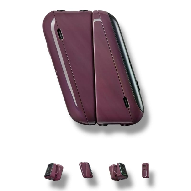 Marone faltbare Handheld Gaming Device beim Motorola PIP12 Babyphone in Tasche