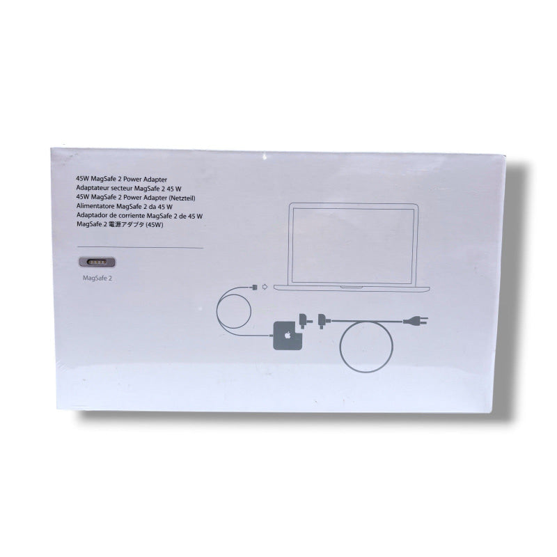 Ungeöffnetes Original Apple 45W MagSafe 2 Netzteil in Verpackung für MacBook Air